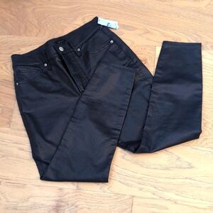 New! Express Faux Leather Skinny High Rise Jeans Size 4S